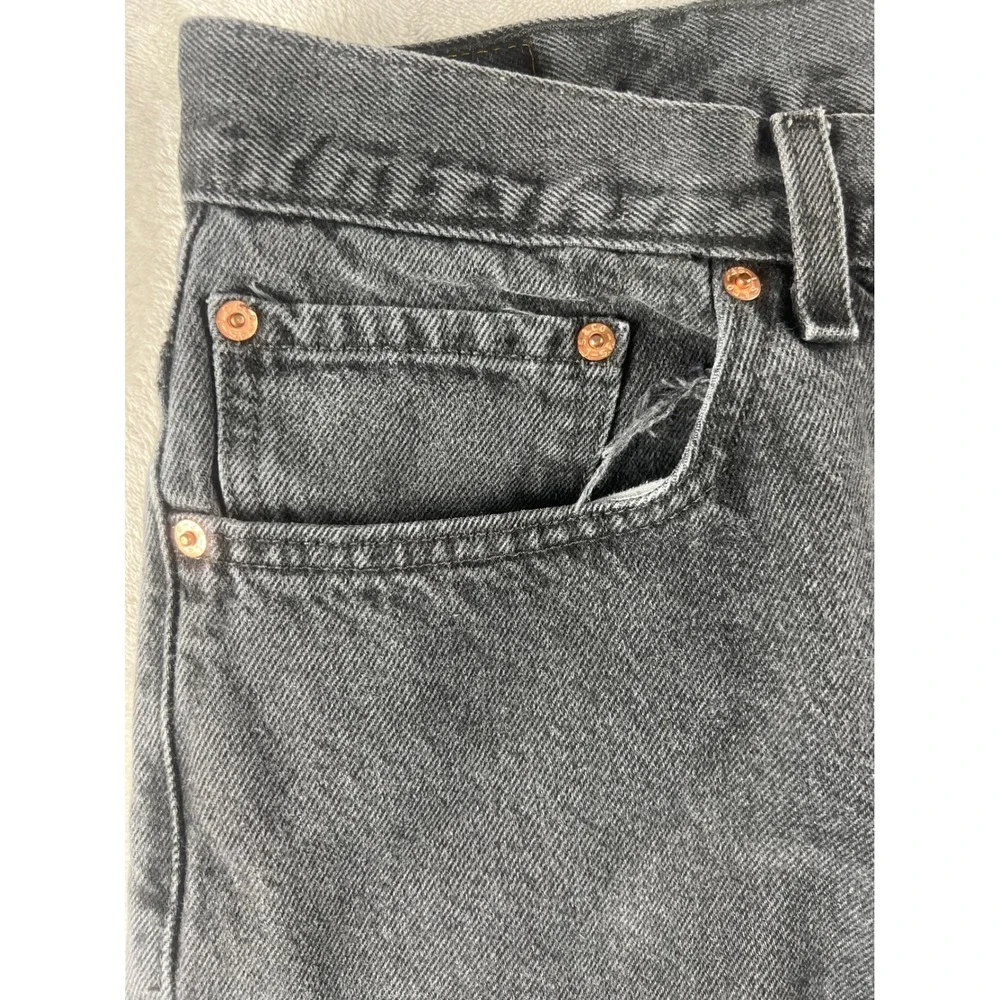 Levis 550 Relaxed Fit Jeans Mens 38x28 Faded Black Tapered Leg Denim 00550-0260